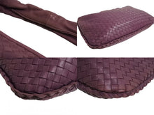 画像をギャラリービューアに読み込む, BOTTEGA VENETA ボッテガヴェネタ イントレチャート ホーボー ワンショルダーバッグ レザー パープル ゴールド金具 美品 中古 4b002249