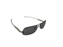 画像をギャラリービューアに読み込む, 極美品 PRADA プラダ リムレス サングラス SPR 55A 2AC-5A1 クリア グレー プラスチック イタリア製 中古 4b002257