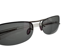 画像をギャラリービューアに読み込む, 極美品 PRADA プラダ リムレス サングラス SPR 55A 2AC-5A1 クリア グレー プラスチック イタリア製 中古 4b002257