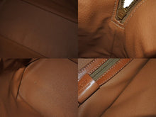 Load image into Gallery viewer, CELINE セリーヌ マカダム柄 ハンドバッグ ロゴ ゴールド金具 PVC レザー ブラウン 茶色 手持ち 鞄 美品 中古 4b002261