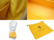 画像をギャラリービューアに読み込む, 極美品 GOYARD ゴヤール サイゴン ミニ ソフトバッグ 2WAY ハンドバッグ SAIGONMINTY08CL08P イエロー シルバー金具 中古 4b002277