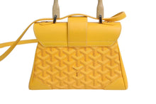 画像をギャラリービューアに読み込む, 極美品 GOYARD ゴヤール サイゴン ミニ ソフトバッグ 2WAY ハンドバッグ SAIGONMINTY08CL08P イエロー シルバー金具 中古 4b002277