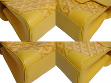 画像をギャラリービューアに読み込む, 極美品 GOYARD ゴヤール サイゴン ミニ ソフトバッグ 2WAY ハンドバッグ SAIGONMINTY08CL08P イエロー シルバー金具 中古 4b002277