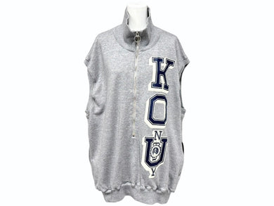 KAPITAL キャピタル ハーフジップベスト 裏毛 スウェット生地 KOUNTRYロゴ K2503SC108 サイズXL グレー 美品 中古 4b002284