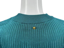 画像をギャラリービューアに読み込む, 極美品 GIANNI VERSACE ジャンニ ヴェルサーチ レーヨン カットソー グリーン サイズ36 中古 4b002286