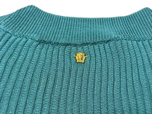 画像をギャラリービューアに読み込む, 極美品 GIANNI VERSACE ジャンニ ヴェルサーチ レーヨン カットソー グリーン サイズ36 中古 4b002286
