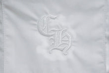 画像をギャラリービューアに読み込む, 新品未使用 CHROME HEARTS クロムハーツ オープンカラーシャツ 開襟シャツ サイズS CH刺繍 ロゴボタン ホワイト 中古 4b002301