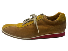 画像をギャラリービューアに読み込む, 極美品 MIUMIU ミュウミュウ スニーカー サイズ8 1/2 26.5cm スウェード 6E 0390 ブラウン イエロー レッド 中古 4b002319