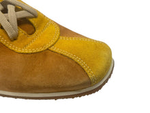 画像をギャラリービューアに読み込む, 極美品 MIUMIU ミュウミュウ スニーカー サイズ8 1/2 26.5cm スウェード 6E 0390 ブラウン イエロー レッド 中古 4b002319