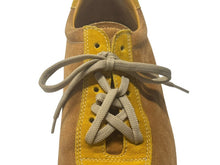 画像をギャラリービューアに読み込む, 極美品 MIUMIU ミュウミュウ スニーカー サイズ8 1/2 26.5cm スウェード 6E 0390 ブラウン イエロー レッド 中古 4b002319