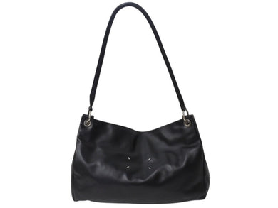 MARTIN MARGIELA マルタンマルジェラ ハンドバッグ 2way S56WG0044 SX9573 ブラック 黒 レザー シルバー金具 中古 4b002338