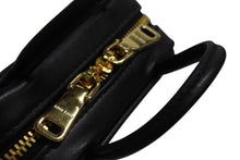 画像をギャラリービューアに読み込む, 極美品 MIU MIU ミュウミュウ ボー レザー マイクロバッグ ハンドバッグ 5NR036 カーフ ブラック ゴールド金具 中古 4b002342