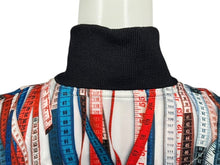 Load image into Gallery viewer, Jean Paul Gaultier ジャンポールゴルチェ ブルゾン サイズ40 JPT011 ジップアップ メジャー柄 総柄 マルチカラー 美品 中古 4b002364