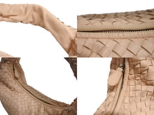 画像をギャラリービューアに読み込む, BOTTEGAVENETA ボッテガヴェネタ イントレチャート ホーボー ワンショルダーバッグ 189227 レザー ピンク 鞄 肩掛け 美品 中古 4b002373