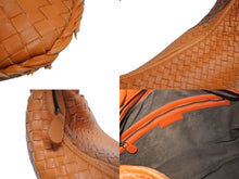 画像をギャラリービューアに読み込む, BOTTEGA VENETA ボッテガヴェネタ イントレチャート ホーボー ワンショルダーバッグ 115654 レザー オレンジ 良品 中古 4b002379