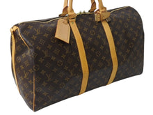画像をギャラリービューアに読み込む, LOUIS VUITTON ルイヴィトン キーポル バンドリエール 50 モノグラムキャンバス M41416 ボストンバッグ 中古 4b002404