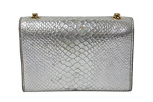 画像をギャラリービューアに読み込む, SAINT LAURENT サンローラン ケイト タッセル スモール ショルダーバッグ パイソン柄 シルバー ゴールド金具 美品 中古 4b002447