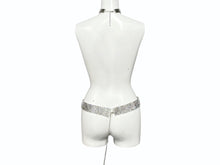 画像をギャラリービューアに読み込む, DOLCE&amp;GABBANA ドルチェアンドガッバーナ ベラインストーン ベルト チョーカー セット 04A1AW8 シルバー クリア メタル 美品 中古 4b002490