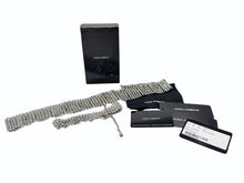 画像をギャラリービューアに読み込む, DOLCE&amp;GABBANA ドルチェアンドガッバーナ ベラインストーン ベルト チョーカー セット 04A1AW8 シルバー クリア メタル 美品 中古 4b002490