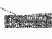 画像をギャラリービューアに読み込む, DOLCE&amp;GABBANA ドルチェアンドガッバーナ ベラインストーン ベルト チョーカー セット 04A1AW8 シルバー クリア メタル 美品 中古 4b002490
