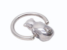 画像をギャラリービューアに読み込む, Tiffany&amp;Co ティファニー ベビー ベア ラトル ブレスレット アクセサリー ガラガラ YO400 シルバー925 42.3g 美品 中古 4b002557