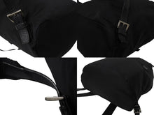 画像をギャラリービューアに読み込む, PRADA プラダ リュック デイパック バックパック 三角ロゴ トライアングルロゴ ブラック ナイロン 美品 中古 4b002647