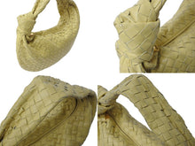 画像をギャラリービューアに読み込む, BOTTEGA VENETA ボッテガヴェネタ ザ ジョディ ラージ ソフトクラッチ型 ワンショルダーバッグ B08969138W イエロー 美品 中古 4b002689
