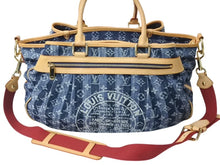 画像をギャラリービューアに読み込む, 極美品 LOUIS VUITTON ルイヴィトン モノグラムデニム カバレイエGM 2way ショルダーバッグ ブルー ゴールド金具 M95336 中古 4b002695