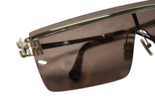 画像をギャラリービューアに読み込む, 極美品 MIUMIU ミュウミュウ キャットアイ サングラス アイウェア ZVN-70D イタリア製 メタル ブラウン ゴールド金具 中古 4b002717