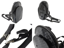 Load image into Gallery viewer, CELINE セリーヌ ミニリュック バックパック マカダム オールドセリーヌ ヴィンテージ レザー パテント ブラック 美品 中古 4b002847