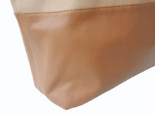 画像をギャラリービューアに読み込む, MIUMIU ミュウミュウ トートバッグ ハンドバッグ バイカラー レザー ブラウン ライトブラウン ゴールド金具 美品 中古 4b002851