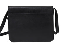 画像をギャラリービューアに読み込む, YVES SAINT LAURENT イヴサンローラン ショルダーバッグ YSL カサンドラロゴ レザー ブラック ゴールド金具 美品 中古 4b002852