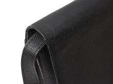 画像をギャラリービューアに読み込む, YVES SAINT LAURENT イヴサンローラン ショルダーバッグ YSL カサンドラロゴ レザー ブラック ゴールド金具 美品 中古 4b002852