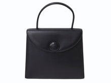 画像をギャラリービューアに読み込む, GIVENCHY MAROQUINERIE ジバンシィ マロキネリー フォーマルバッグ トップハンドル ハンドバッグ レザー ブラック 美品 中古 4b002861