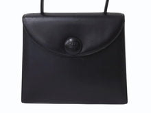画像をギャラリービューアに読み込む, GIVENCHY MAROQUINERIE ジバンシィ マロキネリー フォーマルバッグ トップハンドル ハンドバッグ レザー ブラック 美品 中古 4b002861