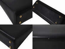 画像をギャラリービューアに読み込む, GIVENCHY MAROQUINERIE ジバンシィ マロキネリー フォーマルバッグ トップハンドル ハンドバッグ レザー ブラック 美品 中古 4b002861