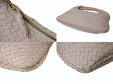 画像をギャラリービューアに読み込む, BOTTEGAVENETA ボッテガヴェネタ イントレチャート ミディアムヴェネタバッグ ショルダーバッグ ベージュ レザー 良品 中古 4b002862