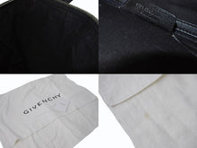 画像をギャラリービューアに読み込む, Givenchy ジバンシー ショルダーバッグ ハンドバッグ スワロフスキー ナイチンゲール 2WAY レザー ナイロン ブラック シルバー金具 美品 中古 4b002863