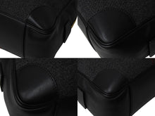 Load image into Gallery viewer, CELINE セリーヌ ボストンバッグ ハンドバッグ フィービー期 ブラックストライプ レザー ウール グレー レッド ブラック 美品 中古 4b002882