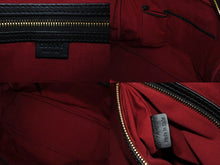 Load image into Gallery viewer, CELINE セリーヌ ボストンバッグ ハンドバッグ フィービー期 ブラックストライプ レザー ウール グレー レッド ブラック 美品 中古 4b002882