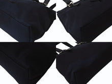 画像をギャラリービューアに読み込む, YVES SAINT LAURENT イヴサンローラン カハラ トートバッグ キャンバス レザー ブラック シルバー金具 美品 中古 4b002889