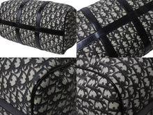 画像をギャラリービューアに読み込む, Christian Dior クリスチャンディオール ハンドバッグ BO C 0071 トロッター柄 スピーディ35型 ブラック ガリアーノ期 美品 中古 4b002890