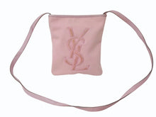 画像をギャラリービューアに読み込む, YVES SAINT LAURENT rive gauche イヴサンローラン ショルダーバッグ YSLロゴ キャンバス 斜め掛け ピンク 良品 中古 4b002894