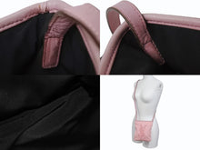 画像をギャラリービューアに読み込む, YVES SAINT LAURENT rive gauche イヴサンローラン ショルダーバッグ YSLロゴ キャンバス 斜め掛け ピンク 良品 中古 4b002894