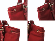 画像をギャラリービューアに読み込む, YVES SAINT LAURENT イヴサンローラン YSLロゴ リヴゴーシュカハラトート ハンドバッグ 121631 ワインレッド 美品 中古 4b002898