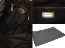 画像をギャラリービューアに読み込む, MIUMIU ミュウミュウ ショルダーバッグ ハンドバッグ イントレチャート 編み込み ブラウン レザー ゴールド金具 良品 中古 4b002910