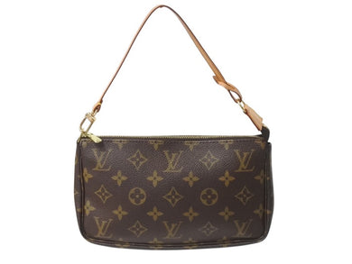 極美品 LOUIS VUITTON ルイヴィトン ポシェット アクセソワール アクセサリーポーチ M51980 モノグラム PVC レザー 中古 4b002986