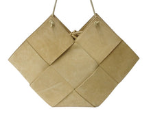 画像をギャラリービューアに読み込む, BOTTEGAVENETA ボッテガヴェネタ ハンドバッグ ショルダーバッグ 2way イントレチャート ナッパレザー ケーンシュガー 美品 中古 4b002999