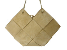 画像をギャラリービューアに読み込む, BOTTEGAVENETA ボッテガヴェネタ ハンドバッグ ショルダーバッグ 2way イントレチャート ナッパレザー ケーンシュガー 美品 中古 4b002999