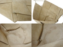画像をギャラリービューアに読み込む, BOTTEGAVENETA ボッテガヴェネタ ハンドバッグ ショルダーバッグ 2way イントレチャート ナッパレザー ケーンシュガー 美品 中古 4b002999